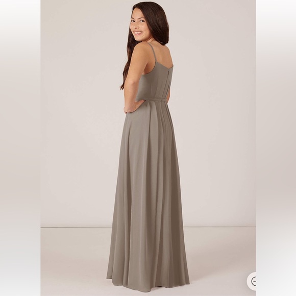 Jr. Bridesmaid Dress Azazie Taupe - Picture 5 of 13